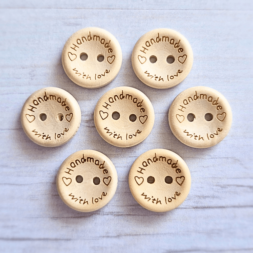 15mm-wooden-buttons-handmade-with-love-a - Twisted by the Sea