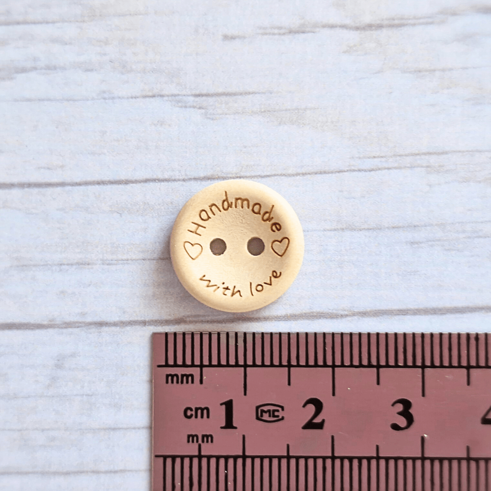 15mm-wooden-buttons-handmade-with-love-b - Twisted by the Sea