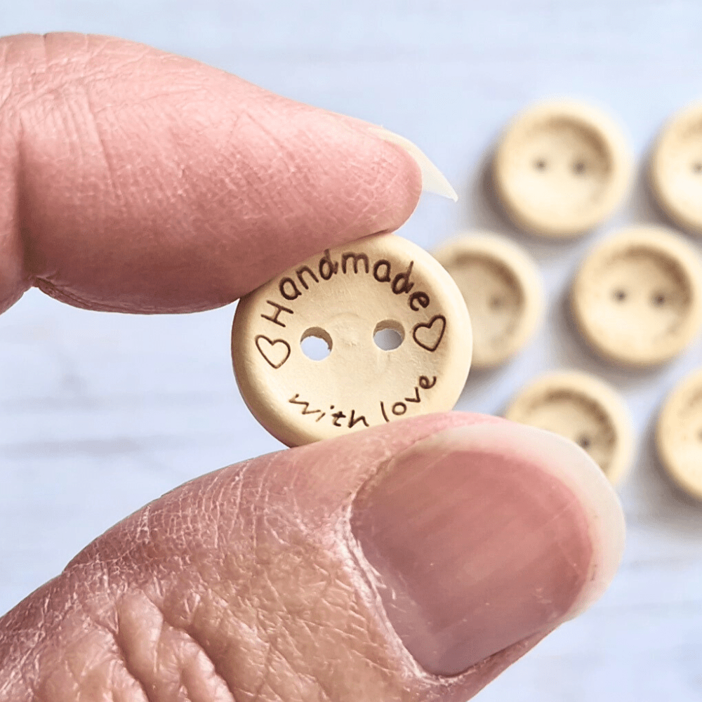 15mm-wooden-buttons-handmade-with-love-c - Twisted by the Sea