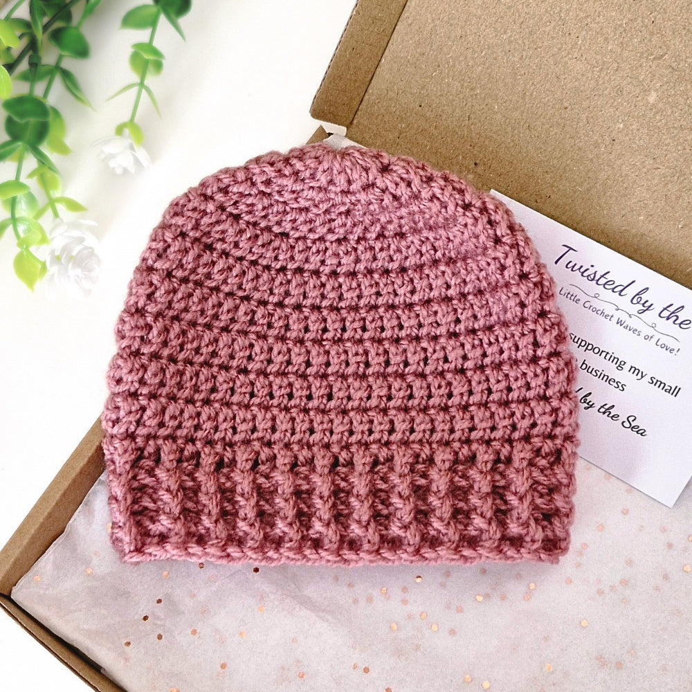 PDF Crochet Pattern - Classic Baby Beanie Hat | Newborn to 6 Months