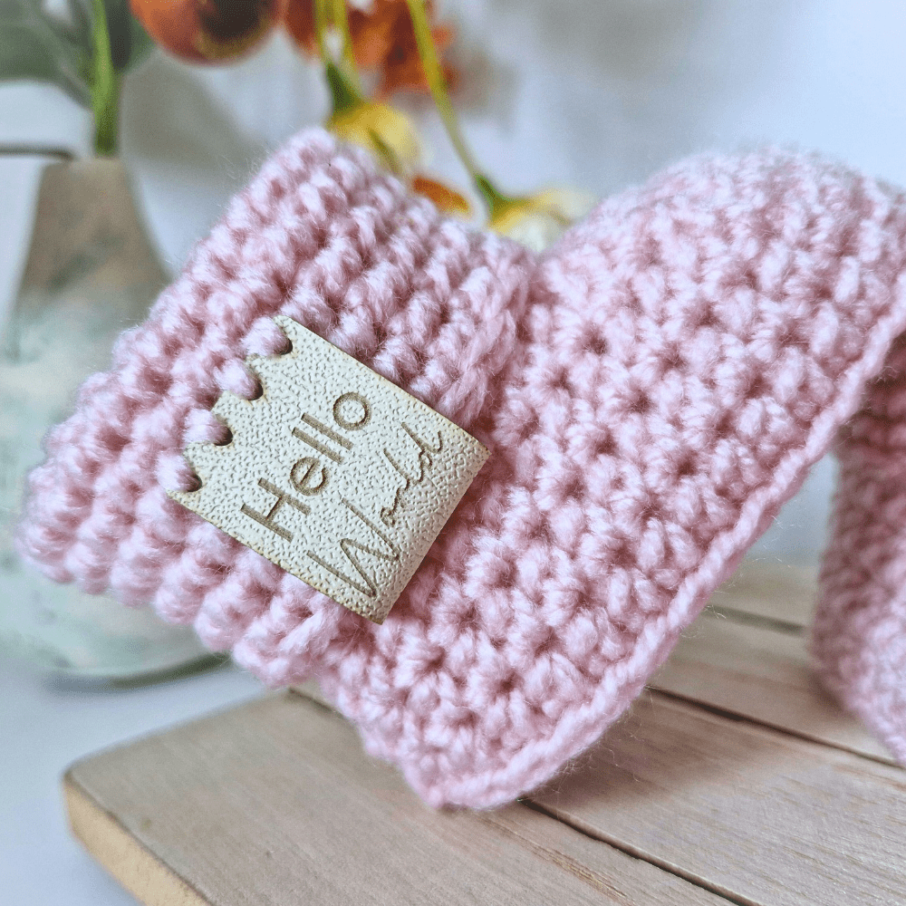 Hello World Crochet Baby Booties – Handmade 0-6 Months Gift - Twisted by the Sea