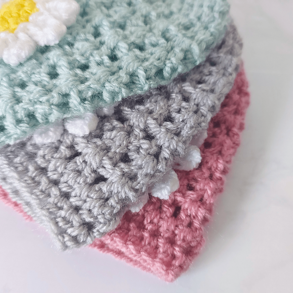 Crochet Hat and Cardigan Daisy Set, 12 to 24 Months - Twisted by the Sea