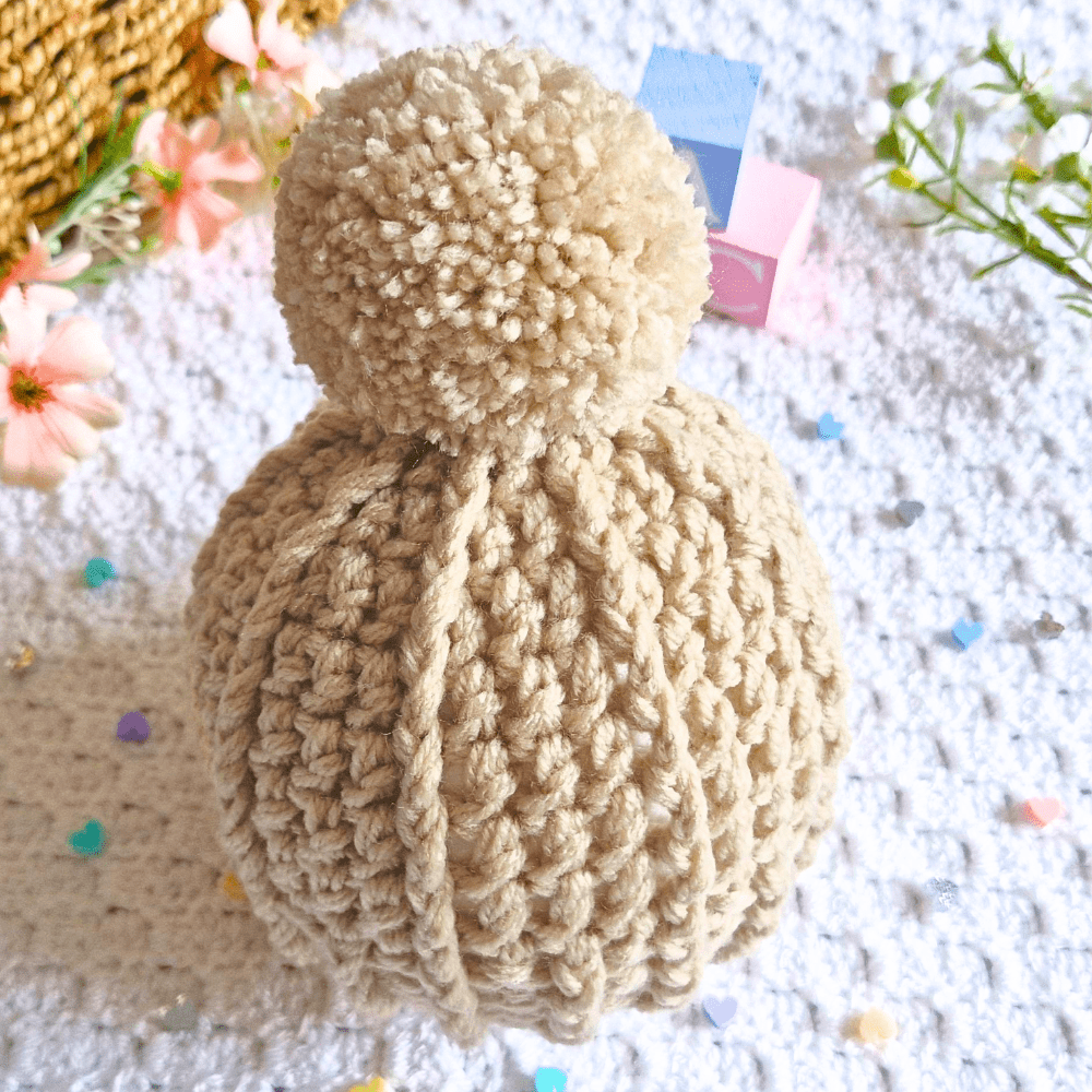 Handmade Crochet Pom Pom Hat – Child, Teen & Adult - Twisted by the Sea