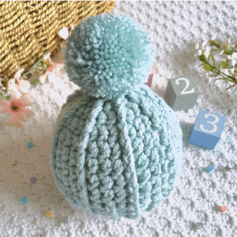 Handmade Crochet Pom Pom Hat – Child, Teen & Adult - Twisted by the Sea