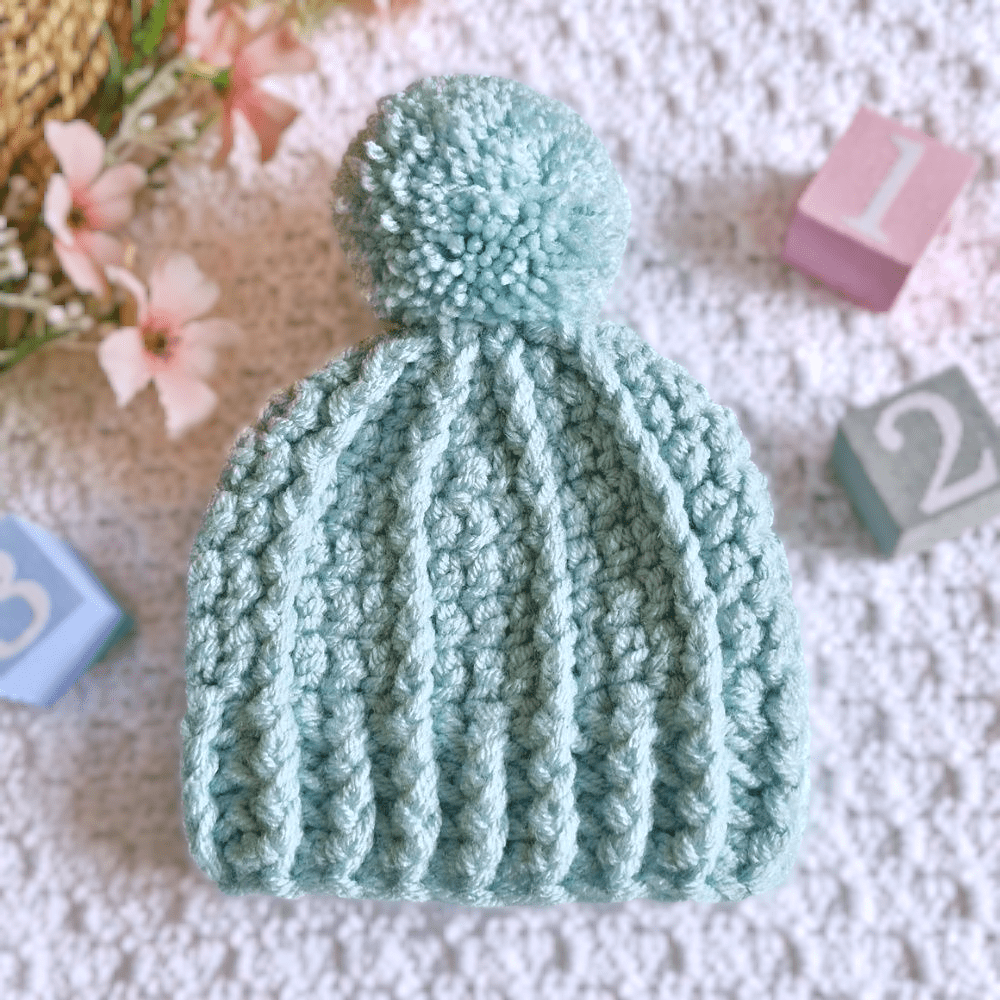 Handmade Crochet Pom Pom Hat – Child, Teen & Adult - Twisted by the Sea