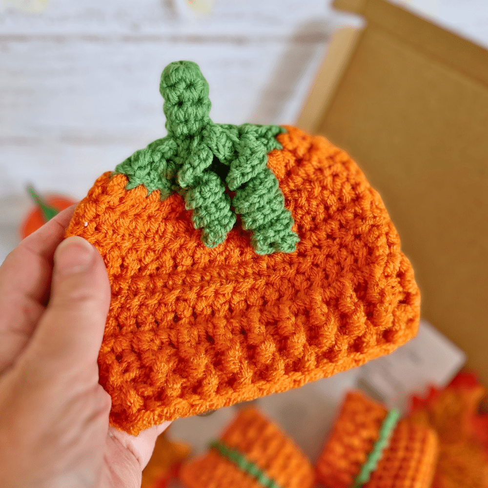 Handmade Crochet Pumpkin Baby Hat & Booties Set – Autumn Gift - Twisted by the Sea