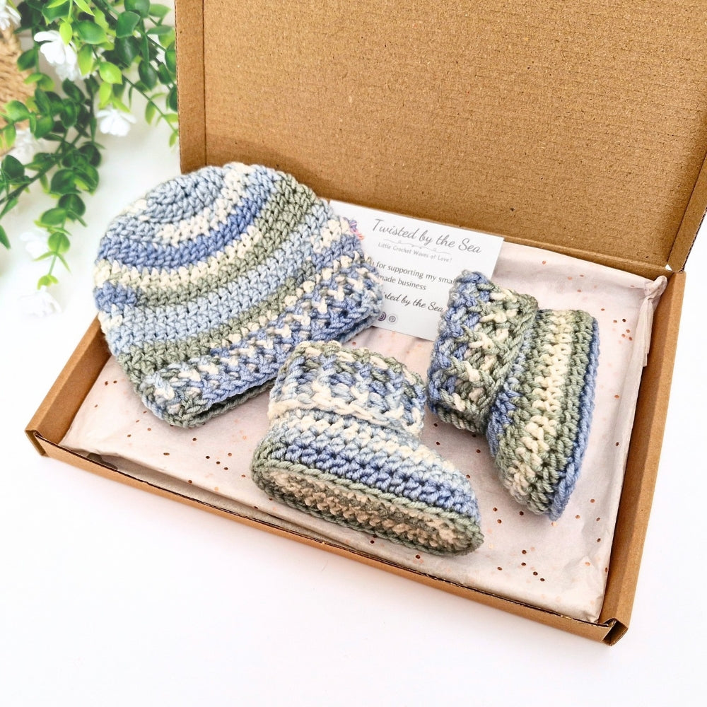 Crochet Baby Hat & Booties Set – Stylecraft Bambino Prints