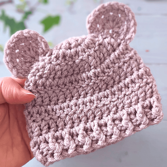Teddy Bear Crochet Hat and Bootie Set – Warm and Adorable Gift for Little Ones - Twisted by the Sea
