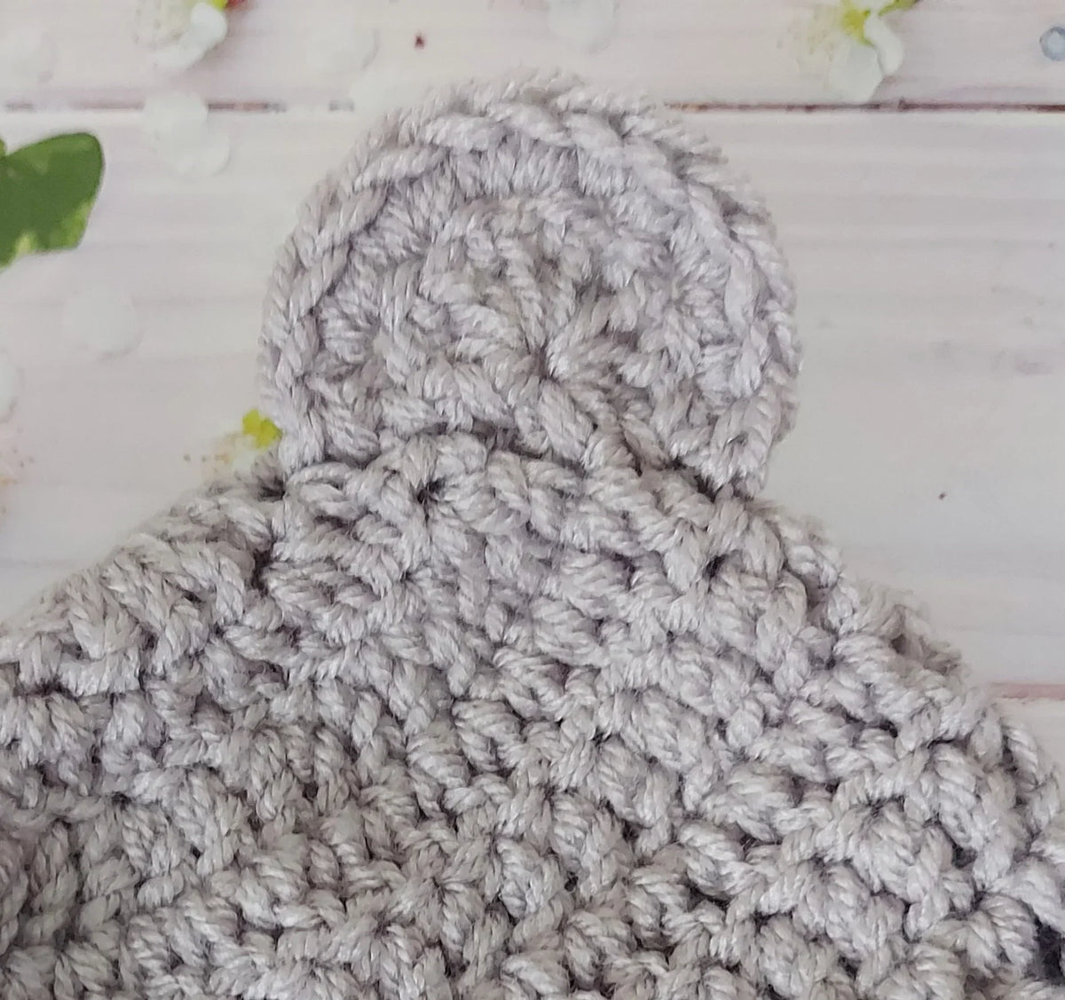 Handmade Crochet Teddy Bear Baby Hat – Newborn to 6 Months, Soft & Cosy Beanie - Twisted by the Sea