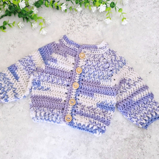Yarn review - king cole cherish yarn, cardigan picturedin shade Pavlova