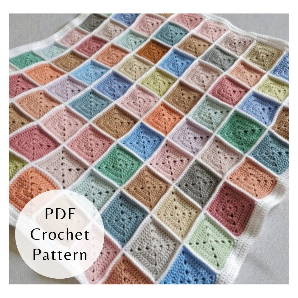 PDF PATTERN Crochet Stash Busting Baby Blanket (Instant Download) - Twisted by the Sea