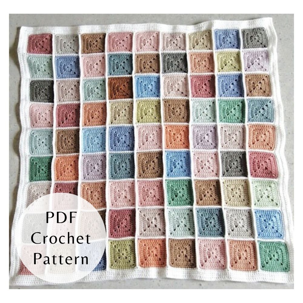 PDF PATTERN Crochet Stash Busting Baby Blanket (Instant Download) - Twisted by the Sea