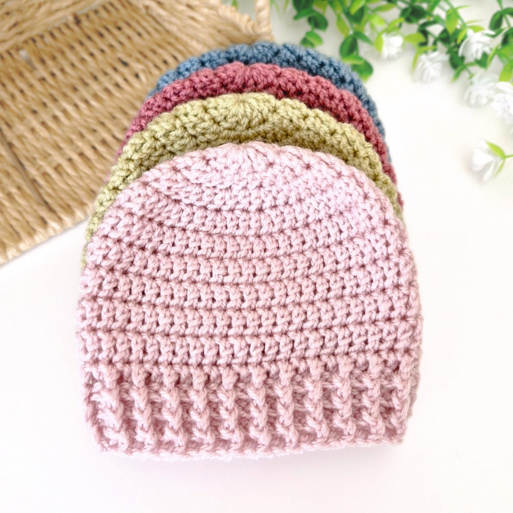 Handmade Crochet Baby Beanie Hat – A Thoughtful Gift for Newborns