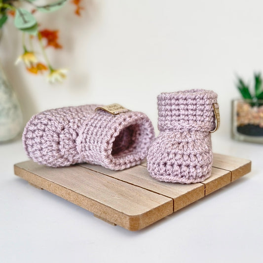 Born in 2027 Crochet Baby Booties – Handmade Newborn Gift