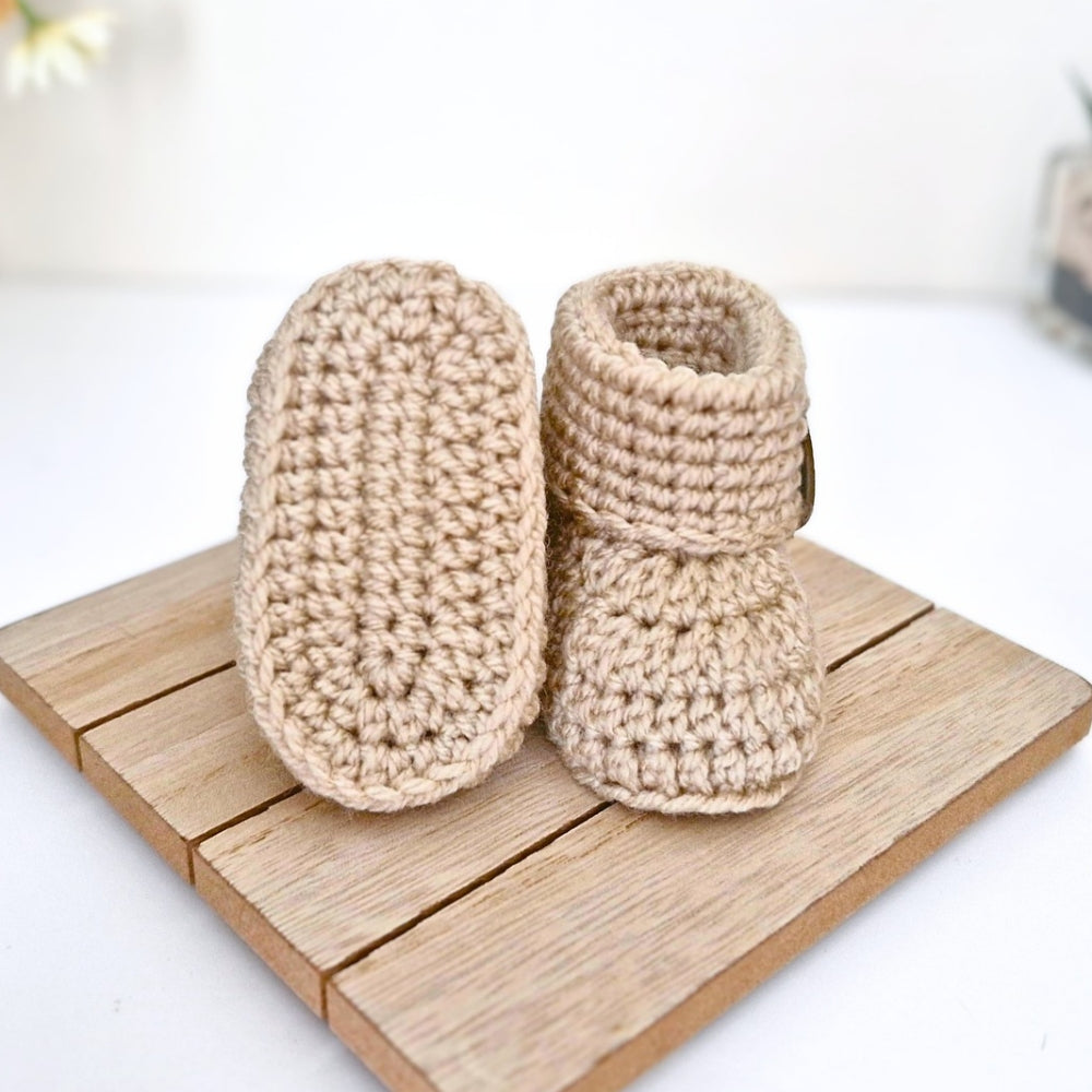 Born in 2027 Crochet Baby Booties – Handmade Newborn Gift
