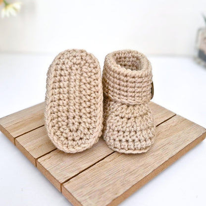 Born in 2027 Crochet Baby Booties – Handmade Newborn Gift