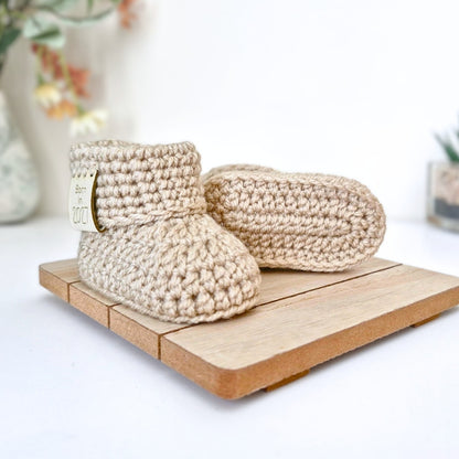 Born in 2027 Crochet Baby Booties – Handmade Newborn Gift