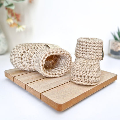 Born in 2027 Crochet Baby Booties – Handmade Newborn Gift