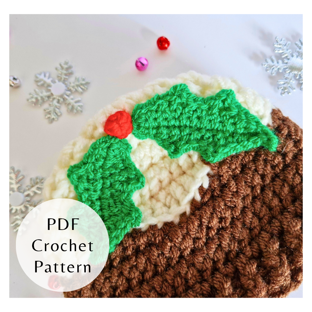 Christmas Pudding Baby Hat – Festive Crochet PDF for Newborn to 6 Months - Twisted by the Sea