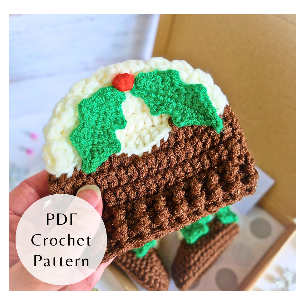 Christmas Pudding Baby Hat – Festive Crochet PDF for Newborn to 6 Months - Twisted by the Sea