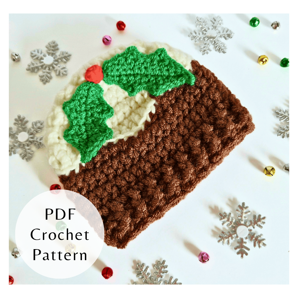Christmas Pudding Baby Hat – Festive Crochet PDF for Newborn to 6 Months - Twisted by the Sea