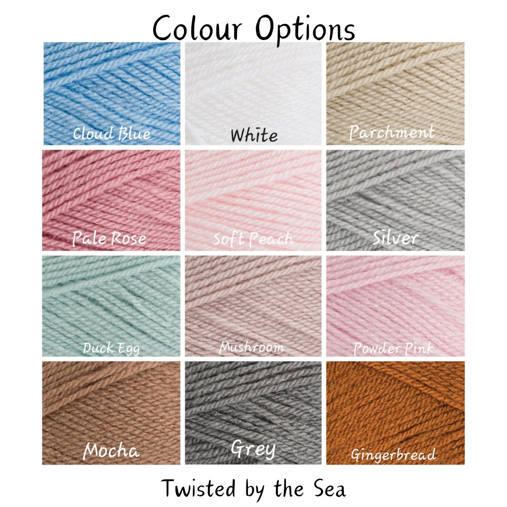 Handmade Handmade Crochet Pom Pom Baby Hat – Newborn to 12 Months – Beanie Hat crafted in soft acrylic yarn and available in multiple colours by Twisted by the Sea.