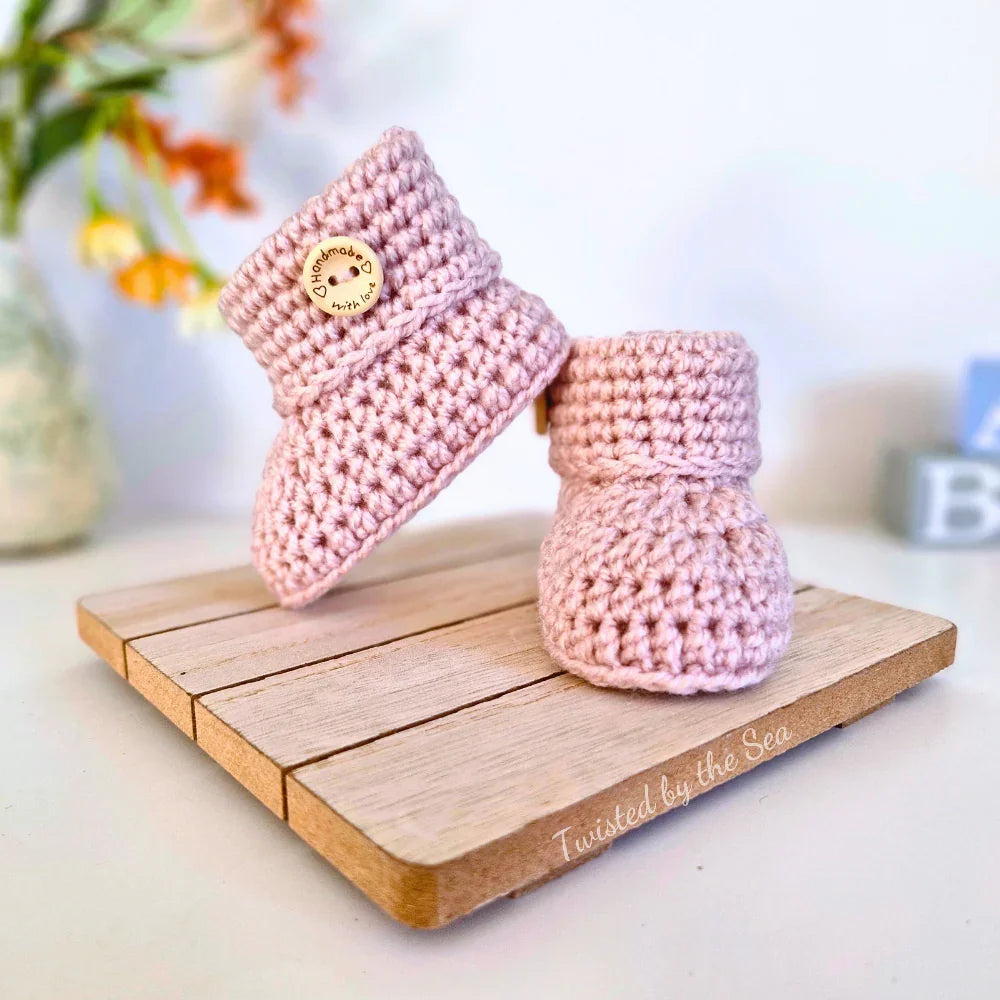 Crochet Baby Booties – Soft and Cosy Handmade Shoes for Newborns - Twisted by the Sea