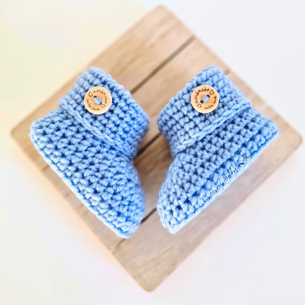 Crochet Baby Booties – Soft and Cosy Handmade Shoes for Newborns - Twisted by the Sea