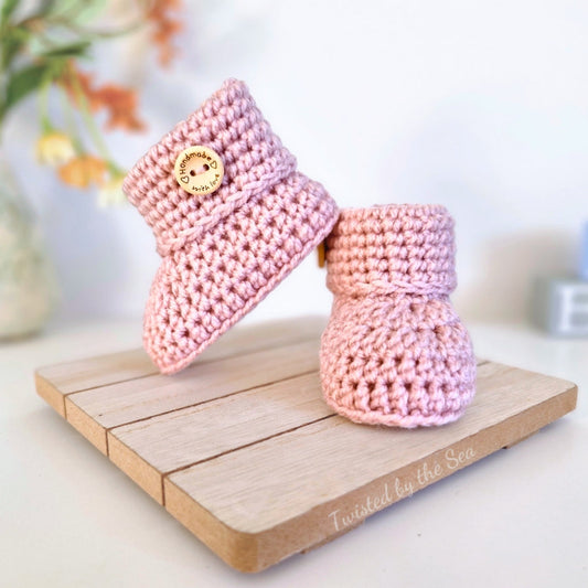 Handmade Crochet Baby Booties – Newborn Keepsake Gift