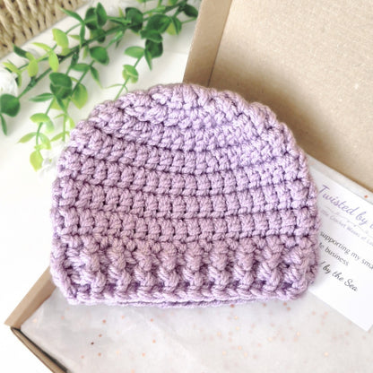Handmade Crochet Beanie Hat – Gift Ready (Newborn to Adult)