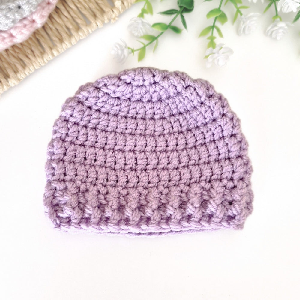 Handmade Crochet Beanie Hat – Gift Ready (Newborn to Adult)