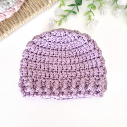 Handmade Crochet Beanie Hat – Gift Ready (Newborn to Adult)