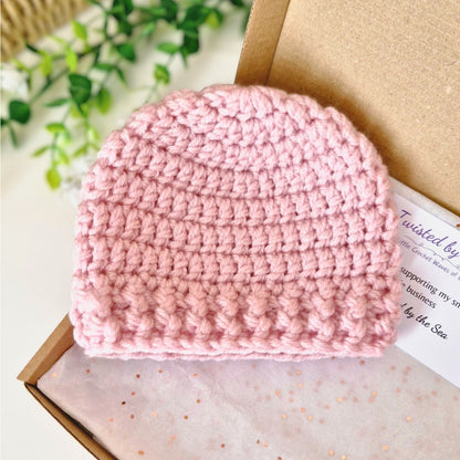 Handmade Crochet Beanie Hat – Gift Ready (Newborn to Adult)
