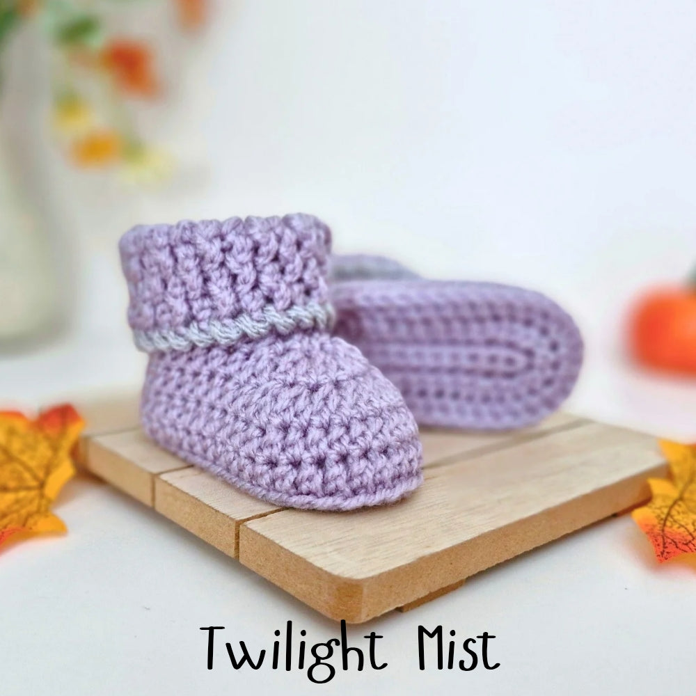 Handmade Crochet Summerween Baby Booties – Pumpkin Gift