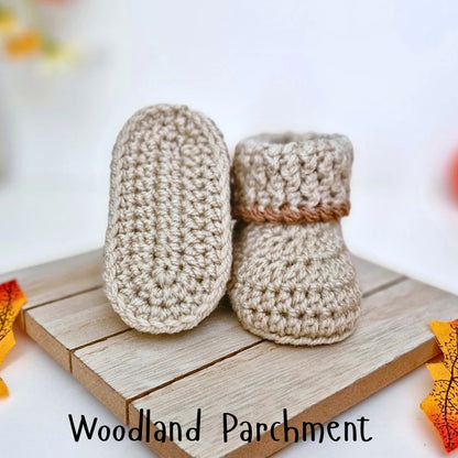 Handmade Crochet Summerween Baby Booties – Pumpkin Gift