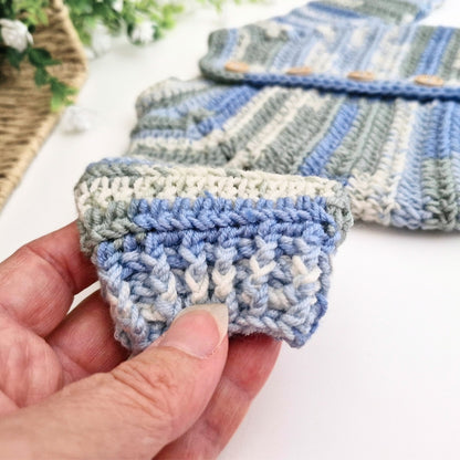 Handmade Baby Cardigan -Newborn to 2 Years in Pinks or Blue