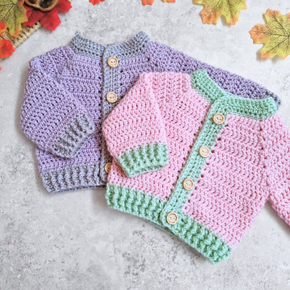 Crochet Summerween Baby Cardigan – Pumpkin Gift, Newborn to 2 Years