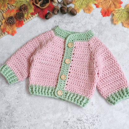 Crochet Summerween Baby Cardigan – Pumpkin Gift, Newborn to 2 Years