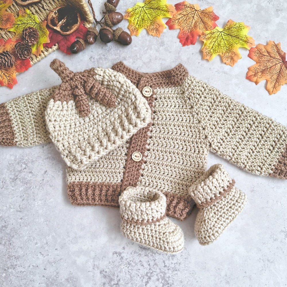 Crochet Summerween Baby Cardigan – Pumpkin Gift, Newborn to 2 Years