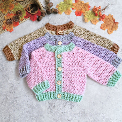 Crochet Summerween Baby Cardigan – Pumpkin Gift, Newborn to 2 Years