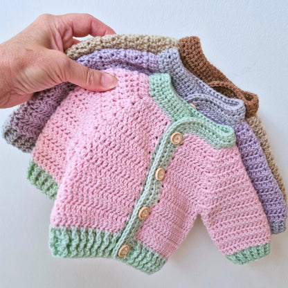 Crochet Summerween Baby Cardigan – Pumpkin Gift, Newborn to 2 Years
