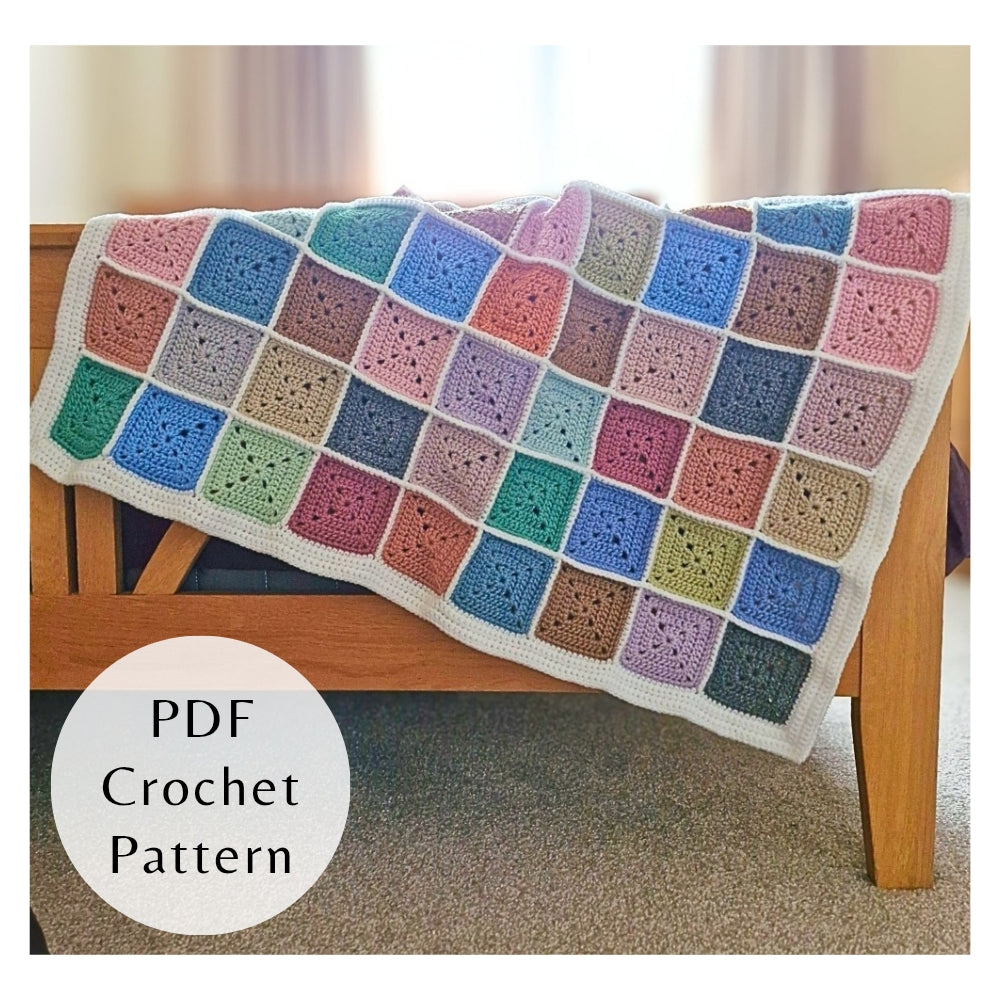 PDF PATTERN Crochet Stash Busting Baby Blanket (Instant Download) - Twisted by the Sea