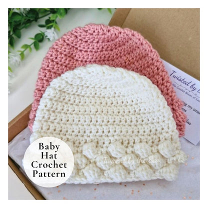 Bobble Cuff Baby Hat Crochet Pattern – PDF Download