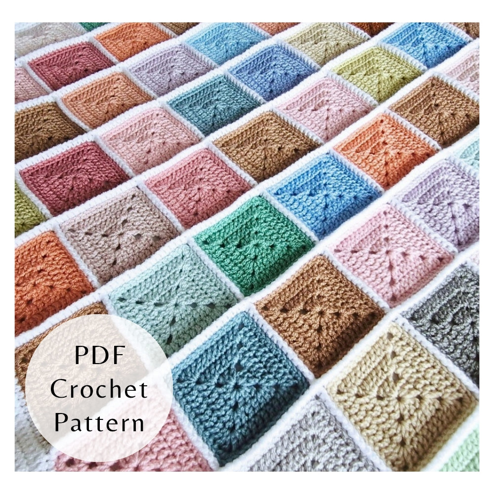 PDF PATTERN Crochet Stash Busting Baby Blanket (Instant Download) - Twisted by the Sea