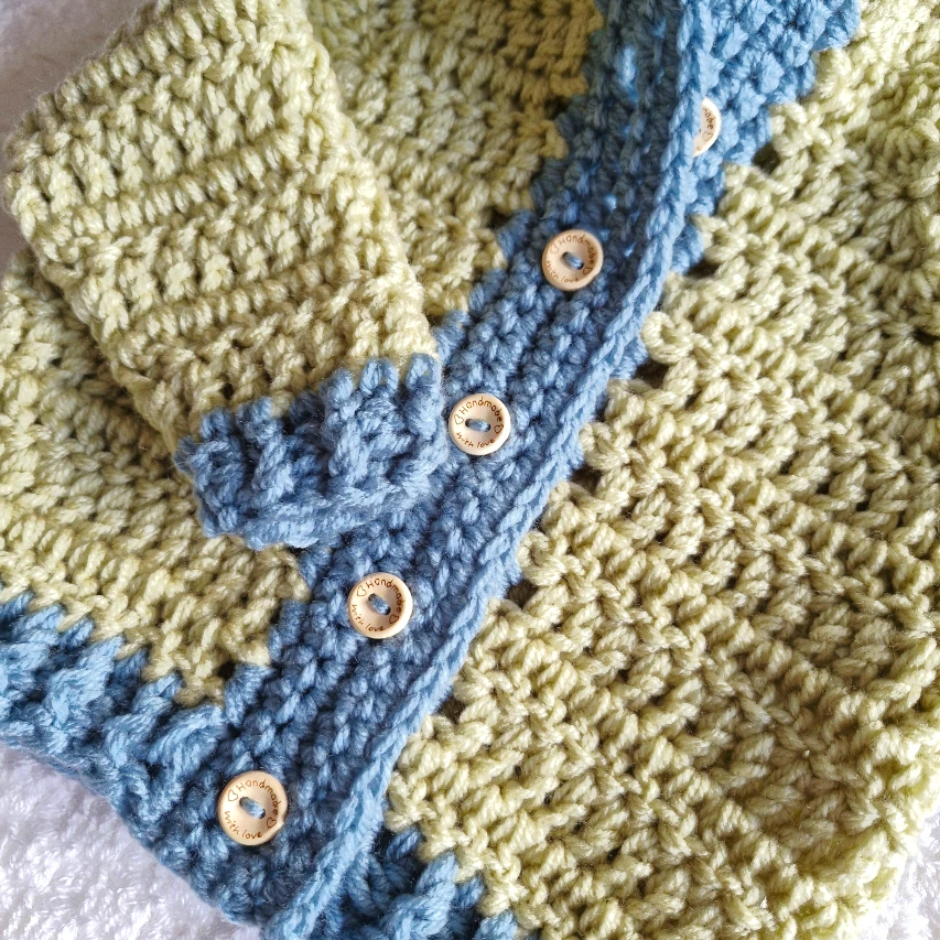 Handmade Crochet Bear Cardigan – 1 to 4 Years - Twisted by the Sea