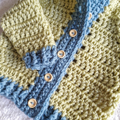 Handmade Crochet Bear Cardigan – 1 to 4 Years - Twisted by the Sea