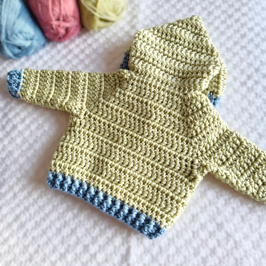Handmade Crochet Bear Cardigan – 1 to 4 Years - Twisted by the Sea