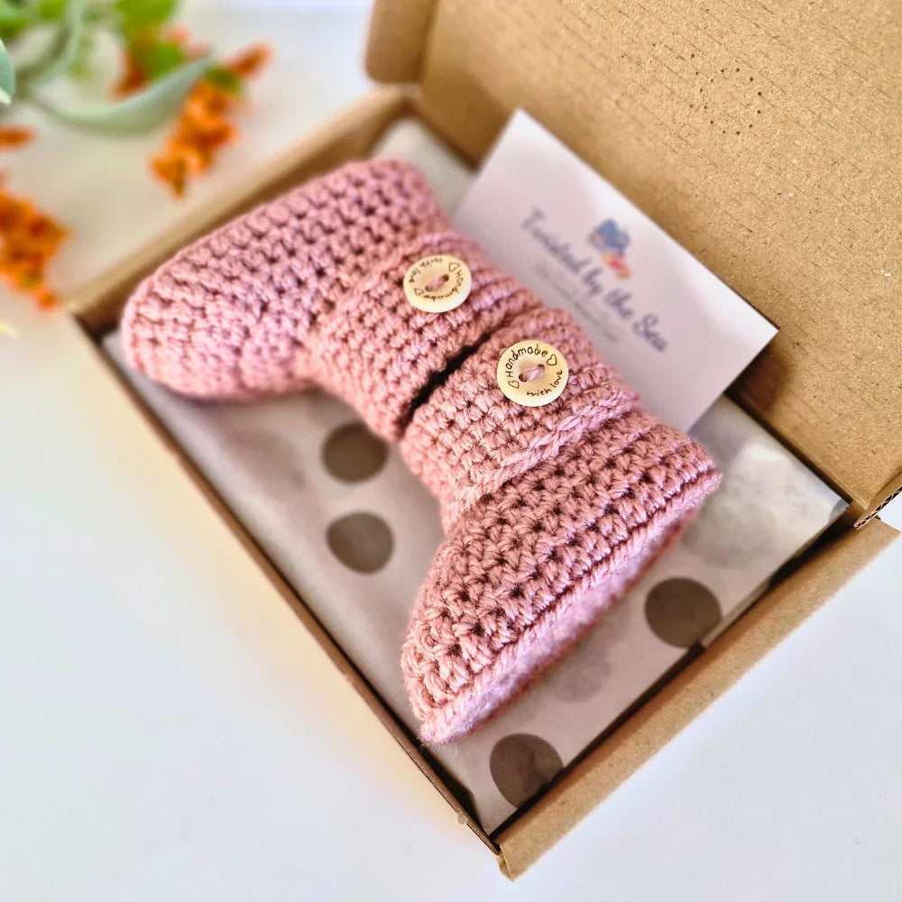 Crochet Baby Booties – Soft and Cosy Handmade Shoes for Newborns - Twisted by the Sea