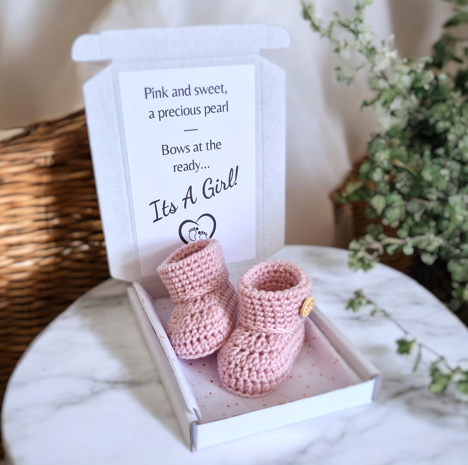 It's A Girl Gender Reveal Gift | Pink and Sweet - Twisted by the Sea