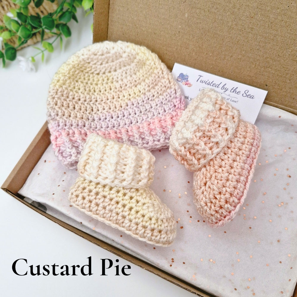 Crochet Baby Hat & Booties Set – Cutie Pie